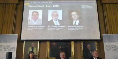 Premiul Nobel pentru chimie 2016, trei cercetatori din Franta, Olanda si SUA